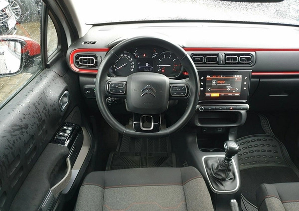 Citroen C3 cena 44800 przebieg: 132493, rok produkcji 2019 z Pionki małe 379